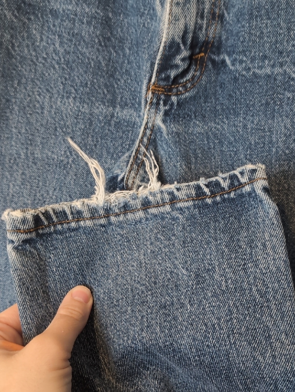 Vintage Wrangler TwentyX Blue Kids Straight-Leg Western Jeans - Picture 3 of 5